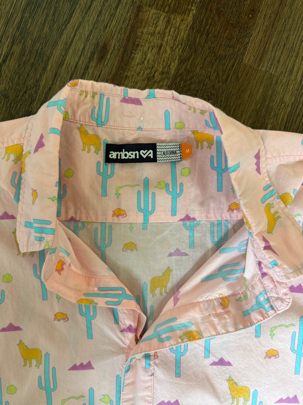 Pink Cactus Print Short-Sleeve Shirt from Wildfang - Picture 2 of 2